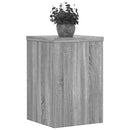 plantestativer 2 stk. 25x25x35 cm konstrueret træ grå sonoma-eg