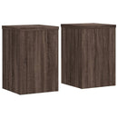 plantestativer 2 stk. 25x25x35 cm konstrueret træ brunt eg