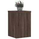 plantestativer 2 stk. 25x25x35 cm konstrueret træ brunt eg