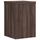 plantestativer 2 stk. 25x25x35 cm konstrueret træ brunt eg