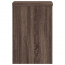 plantestativer 2 stk. 25x25x35 cm konstrueret træ brunt eg
