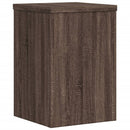 plantestativer 2 stk. 25x25x35 cm konstrueret træ brunt eg