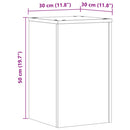 plantestativer 2 stk. 30x30x50 cm konstrueret træ grå sonoma-eg