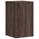 plantestativer 2 stk. 30x30x50 cm konstrueret træ brunt eg