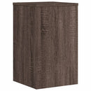 plantestativer 2 stk. 30x30x50 cm konstrueret træ brunt eg
