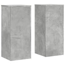 plantestativer 2 stk. 30x30x70 cm konstrueret træ betongrå