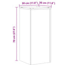 plantestativer 2 stk. 30x30x70 cm konstrueret træ antikt træ