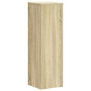 plantestativer 2 stk. 25x25x80 cm konstrueret træ sonoma-eg