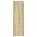 plantestativer 2 stk. 25x25x80 cm konstrueret træ sonoma-eg