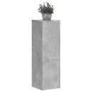 plantestativer 2 stk. 25x25x80 cm konstrueret træ betongrå