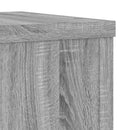plantestativer 2 stk. 25x25x80 cm konstrueret træ grå sonoma-eg