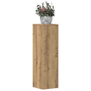 plantestativer 2 stk. 25x25x80 cm konstrueret træ egetræsfarvet