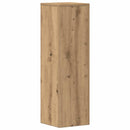 plantestativer 2 stk. 25x25x80 cm konstrueret træ egetræsfarvet