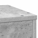 plantestativ 33x33x100 cm konstrueret træ betongrå