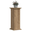 plantestativ 33x33x80 cm konstrueret træ gammelt egetræslook