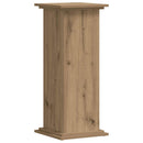plantestativ 33x33x80 cm konstrueret træ gammelt egetræslook