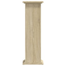 plantestativ 33x33x100 cm konstrueret træ sonoma-eg