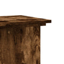 plantestativ 33x33x100 cm konstrueret træ røget egetræsfarve