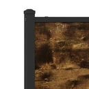 sengeramme uden madras 90x200 cm metal røget egetræsfarve