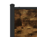 sengeramme uden madras 120x200 cm metal røget egetræsfarve