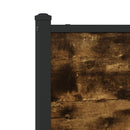 sengeramme uden madras 137x190 cm metal røget egetræsfarve