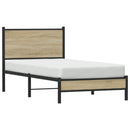 sengeramme uden madras 75x190 cm metal sonoma-eg