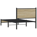 sengeramme uden madras 75x190 cm metal sonoma-eg