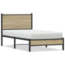 sengeramme uden madras 80x200 cm metal sonoma-eg