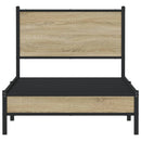sengeramme uden madras 80x200 cm metal sonoma-eg