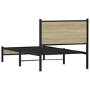 sengeramme uden madras 90x190 cm metal sonoma-eg