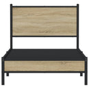 sengeramme uden madras 90x200 cm metal sonoma-eg