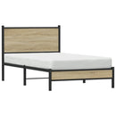 sengeramme uden madras 100x190 cm metal sonoma-eg