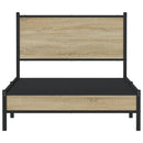 sengeramme uden madras 100x190 cm metal sonoma-eg