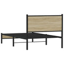 sengeramme uden madras 100x200 cm metal sonoma-eg