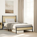 sengeramme uden madras 100x200 cm metal sonoma-eg