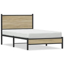 sengeramme uden madras 107x203 cm metal sonoma-eg