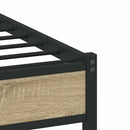 sengeramme uden madras 107x203 cm metal sonoma-eg