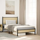 sengeramme uden madras 107x203 cm metal sonoma-eg