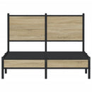 sengeramme uden madras 120x190 cm metal sonoma-eg