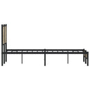 sengeramme uden madras 120x190 cm metal sonoma-eg