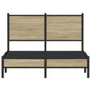sengeramme uden madras 120x200 cm metal sonoma-eg