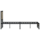sengeramme uden madras 120x200 cm metal sonoma-eg