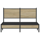 sengeramme uden madras 140x200 cm metal sonoma-eg