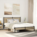 sengeramme uden madras 150x200 cm metal sonoma-eg