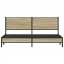 sengeramme uden madras 160x200 cm metal sonoma-eg