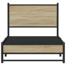 sengeramme uden madras 75x190 cm metal sonoma-eg