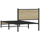sengeramme uden madras 75x190 cm metal sonoma-eg