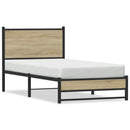 sengeramme uden madras 90x190 cm metal sonoma-eg