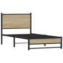 sengeramme uden madras 90x190 cm metal sonoma-eg
