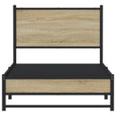 sengeramme uden madras 90x200 cm metal sonoma-eg